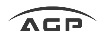 Logotipo da AGP, cliente da BOOOM Criative.