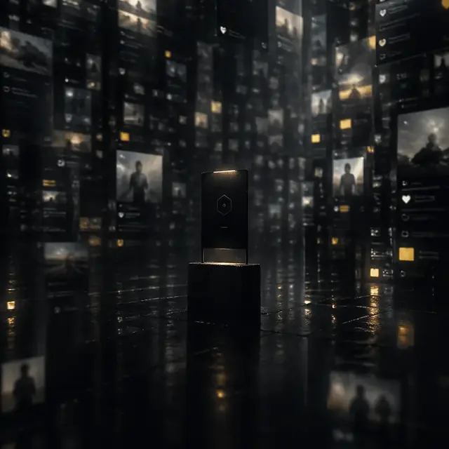 Composição visual sobre presença, conteúdo e autoridade digital.
