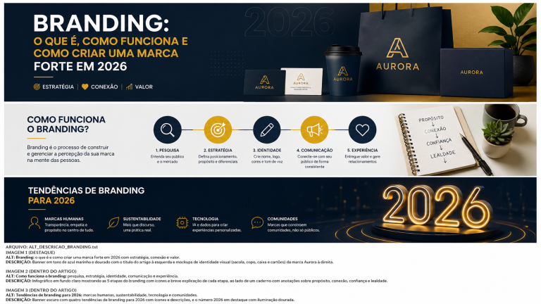 Branding: O Que É, Como Funciona e Como Criar uma Marca Forte em 2026