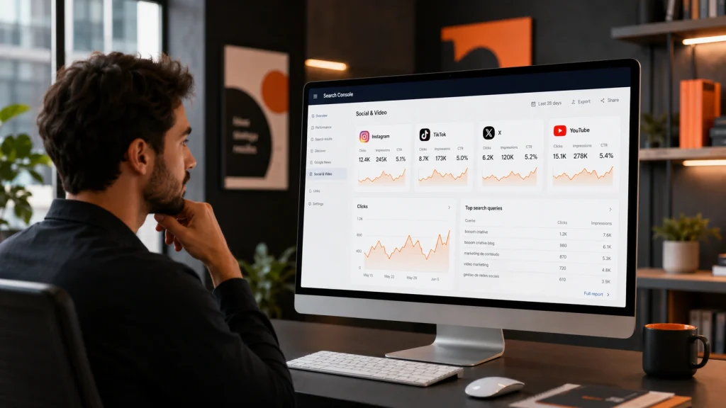 Google Search Console Agora Mostra Instagram, YouTube e Redes Sociais: O Que Muda para Empresas