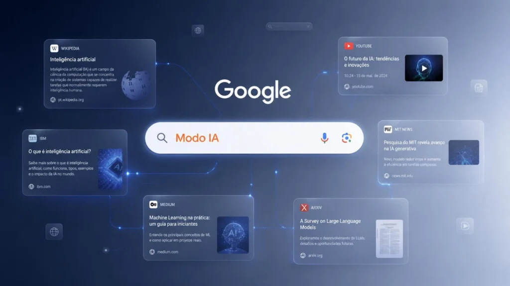 Modo IA do Google: O Que É, Como Usar e Aparecer em 2026