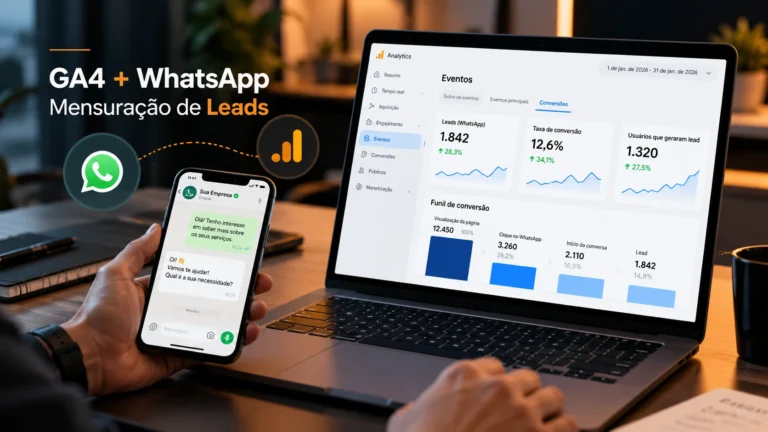 Como Rastrear Cliques no WhatsApp no GA4 em 2026